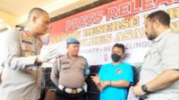 Ket. Foto: Polres Asahan Amankan pelaku kurir narkotika jenis sabu.(foto/ist)