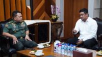 Ket. Foto: Pertemuan Walikota Medan Bobby Nasution dengan KSAD Jenderal Dudung Abdurachman.(foto/istimewa)