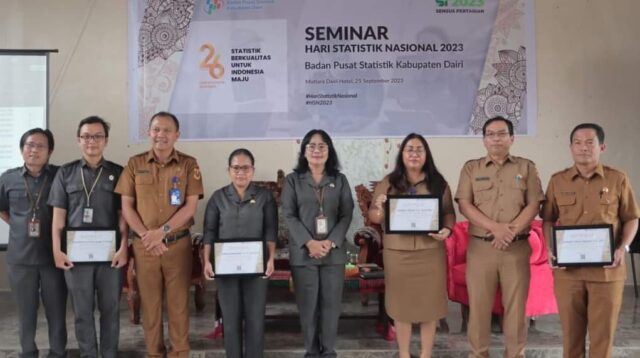 Ket. Foto: Cara Seminar Badan Pusat Statistik (BPS) Kabupaten Dairi.(foto/ist)