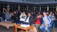 Nonton Bareng Timnas Indonesia vs Australia di Balai Budaya Sidikalang.(ist)