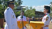 Upacara peringatan detik - detik proklamasi HUT ke-79 RI pada 17 Agustus 2024 di Lapangan Merdeka Bunturaja.(ist)