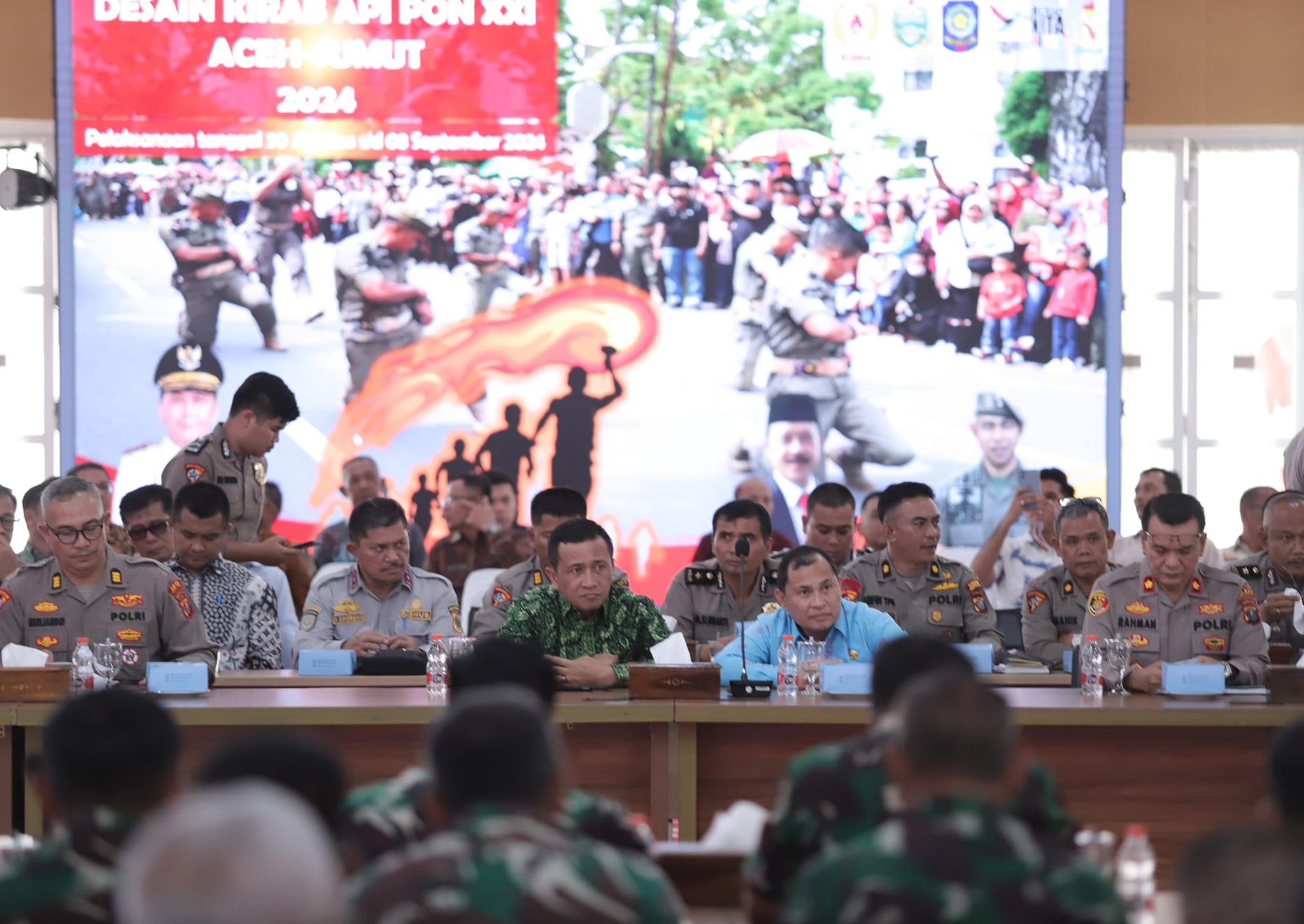 Rapat koordinasi persiapan Kirab Api PON ke-XXI Aceh - Sumatera Utara.(ist)