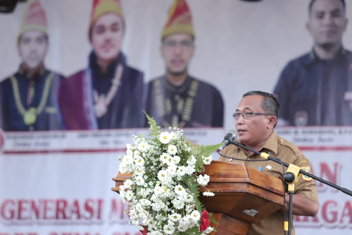 Pj Sekretaris Daerah Kabupaten Dairi Jonny Hutasoit dalam acara Pelantikan Dewan Pimpinan Pusat Generasi Muda Sipitu Marga Sicike-cike Periode 2024-2029.(ist)