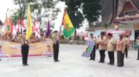 Kirab Pramuka Tangkal Napza (narkotika, psikotropika, dan obat terlarang) di Gedung Djauli Manik Sidikalang, Selasa (23/7/2024).(ist)