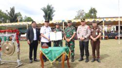 Upacara Penutupan TMMD ke-124 Tahun 2025 di Kabupaten Dairi