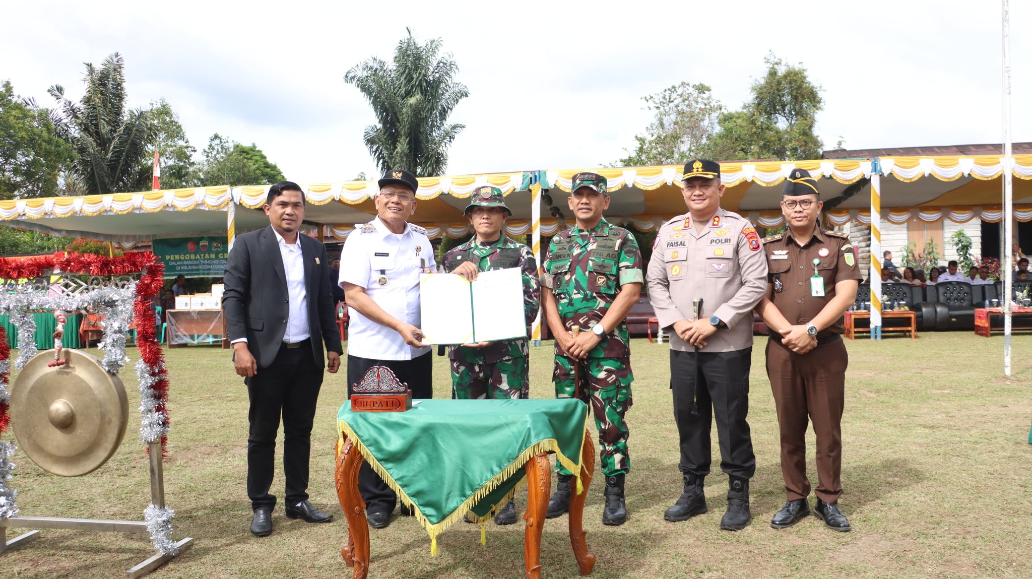Penutupan TMMD ke - 124 di Kabupaten Dairi.(ist)