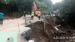 Belum Bisa Dilalui, Begini Kondisi Perkembangan Jalan Amblas di Lae Pondom