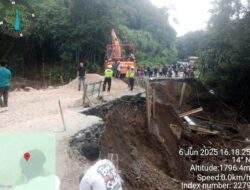 Belum Bisa Dilalui, Begini Kondisi Perkembangan Jalan Amblas di Lae Pondom
