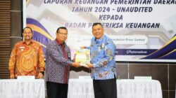 Vickner Sinaga secara resmi menyerahkan Laporan Keuangan Pemerintah Daerah (LKPD) Tahun Anggaran 2024 kepada Badan Pemeriksa Keuangan (BPK) Perwakilan Provinsi Sumatera Utara, Kamis, 27 Maret 2025.(ist)
