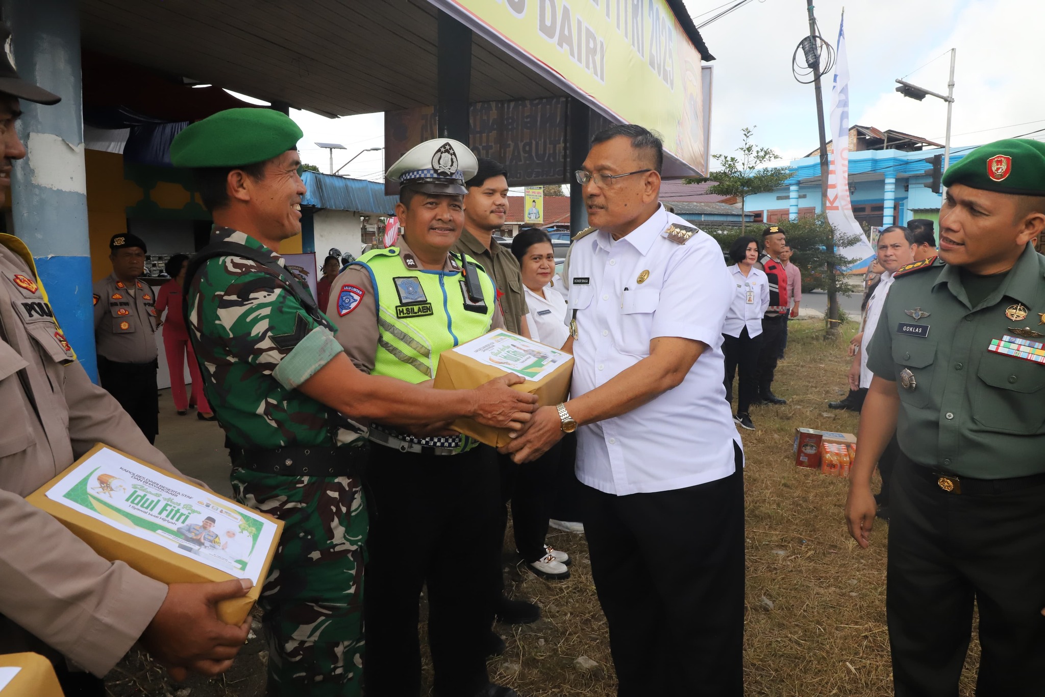 Bupati Dairi Cek Pos Pengamanan Jelang Lebaran.(ist)