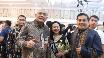 Acara Pengukuhan Bunda PAUD, Bunda Literasi dan Ketua Dekranasda di Aula Raja Inal Siregar Medan.(ist)