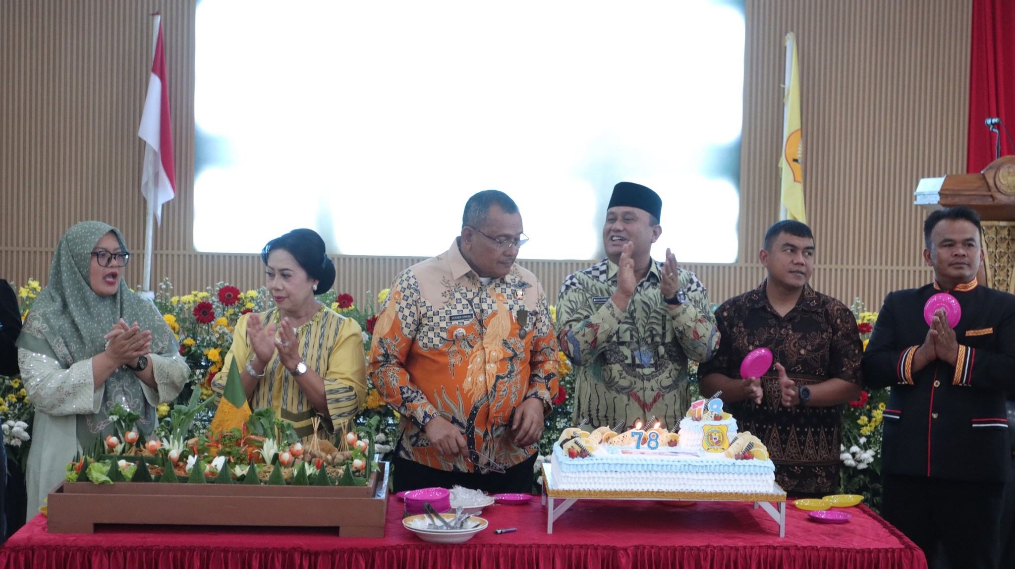 Resepsi Hari Jadi Kabupaten Dairi ke 78 di Balai Budaya.(ist)