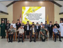 Pelantikan 8 Pejabat Fungsional, Ini Pesan Bupati Dairi